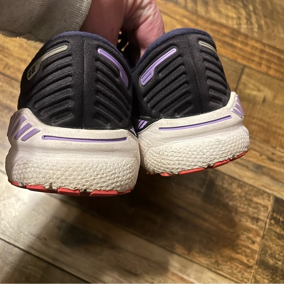 Brooks‎ Adrenaline GTS 22 Women's 7.5 Running Shoes Navy Purple Coral - Picture 7 of 10